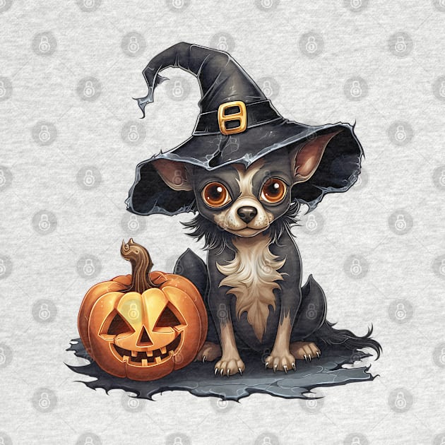 Halloween Chihuahua Dog #1 by Chromatic Fusion Studio